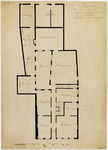 214265 Plattegrond van het huis Wijk G nr. 297 te Utrecht met indeling en vermelding van de bestemming van de vertrekken.